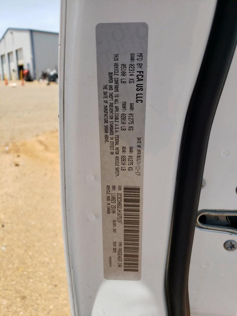 2018 DODGE CHARGER SX - 2C3CDXBG2JH167515