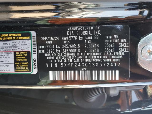 2025 KIA TELLURIDE 5XYP24GC1SG572417