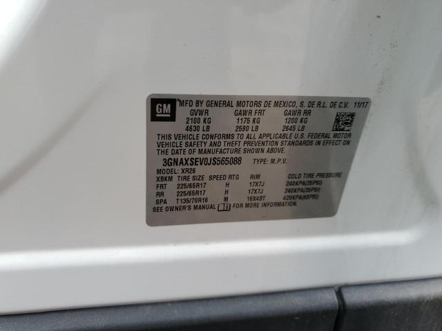 2018 CHEVROLET EQUINOX LT - 3GNAXSEV0JS565088