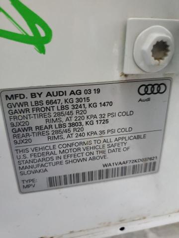 2019 AUDI Q7 PRESTIG WA1VAAF72KD037621
