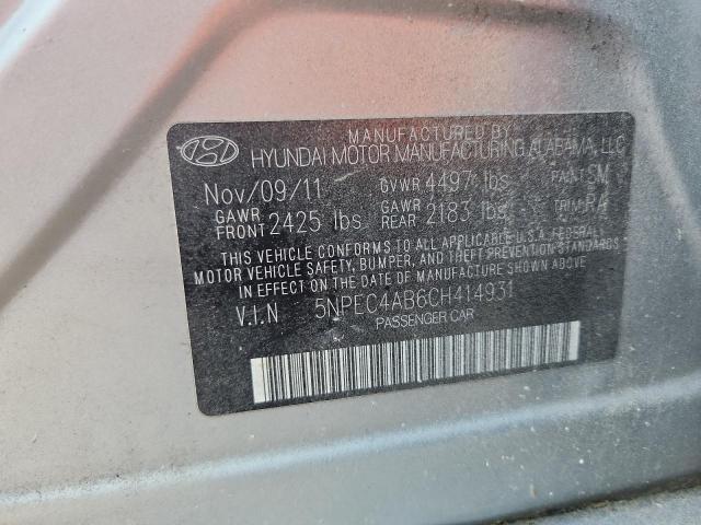 2012 HYUNDAI SONATA SE - 5NPEC4AB6CH414931