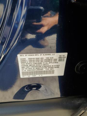 2020 HONDA PILOT EXL 5FNYF6H51LB026407