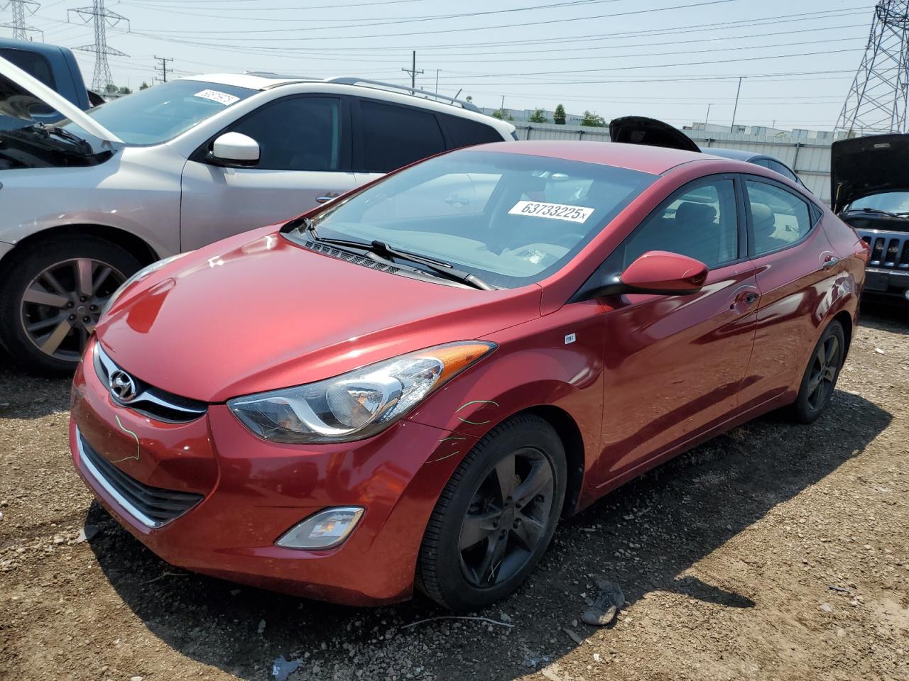 Lot #3282503889 2013 HYUNDAI ELANTRA GL