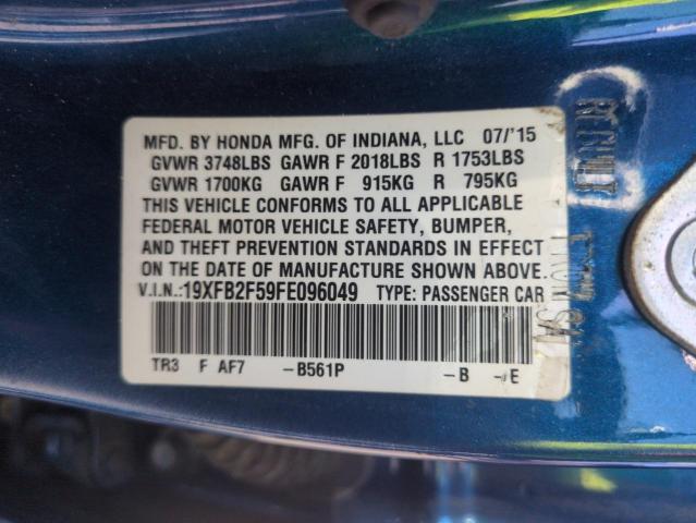 2015 HONDA CIVIC LX 19XFB2F59FE096049