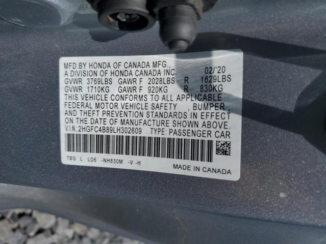 2020 HONDA CIVIC SPOR 2HGFC4B89LH302609