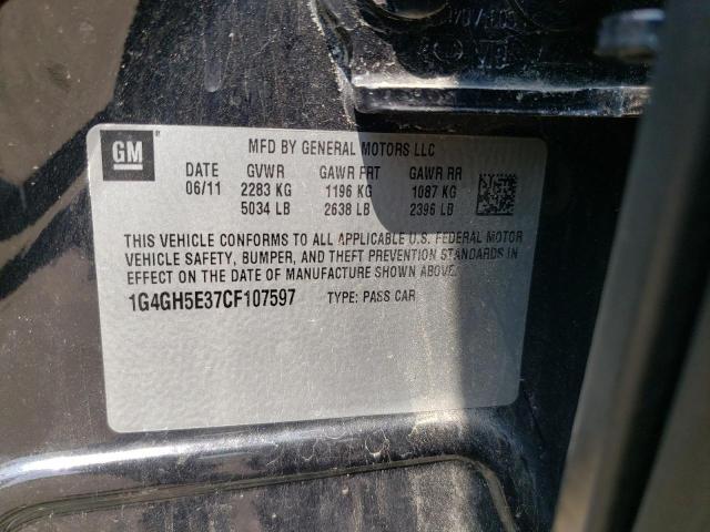 2012 BUICK LACROSSE P - 1G4GH5E37CF107597