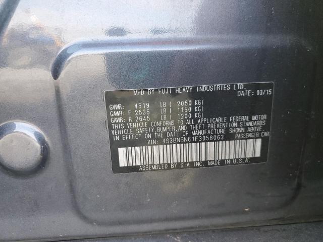 2015 SUBARU LEGACY 2.5 - 4S3BNBN61F3058063