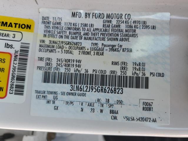 2016 LINCOLN MKZ 3LN6L2J95GR626823