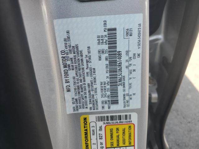 2018 LINCOLN MKZ 3LN6L5LU6JR614089