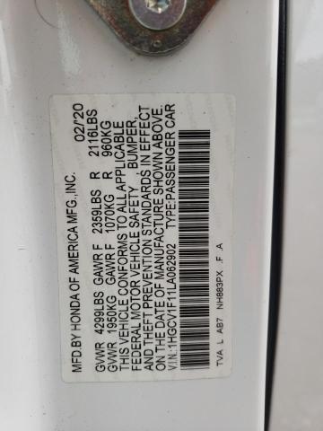 2020 HONDA ACCORD LX 1HGCV1F11LA062902