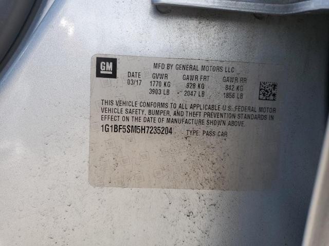 2017 CHEVROLET CRUZE PREM 1G1BF5SM5H7235204