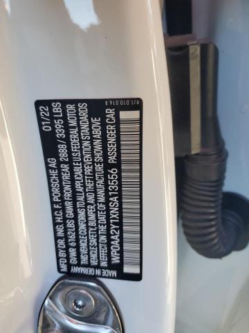 2022 PORSCHE TAYCAN WP0AA2Y1XNSA13556