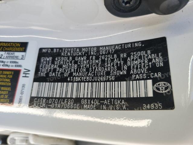 2018 TOYOTA AVALON XLE - 4T1BK1EB0JU266756
