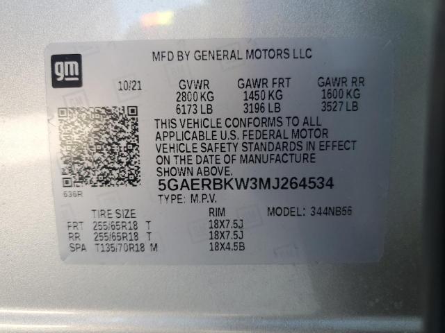 2021 BUICK ENCLAVE ESSENCE 5GAERBKW3MJ264534