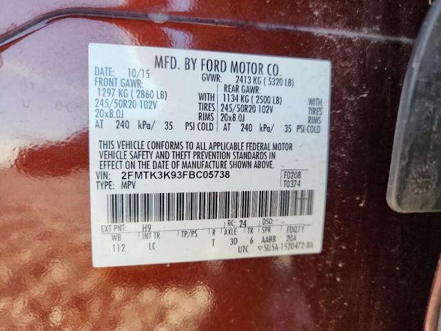 2015 FORD EDGE TITAN - 2FMTK3K93FBC05738