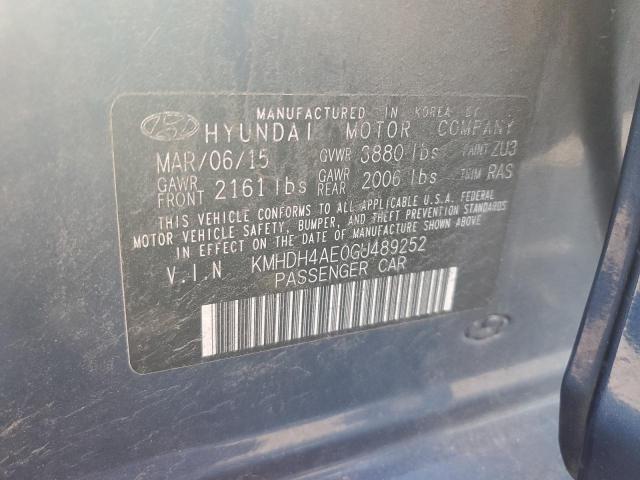 2016 HYUNDAI ELANTRA SE - KMHDH4AE0GU489252