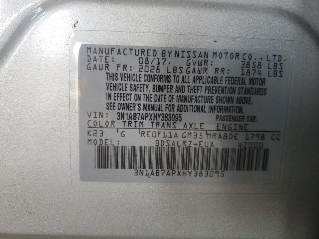 2017 NISSAN SENTRA S - 3N1AB7APXHY383095