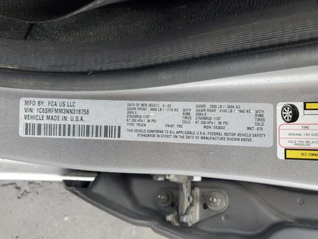 2022 RAM 1500 BIG H 1C6SRFMM3NN318758