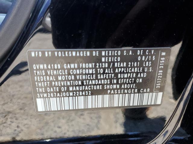 2016 VOLKSWAGEN JETTA S - 3VW267AJ0GM228432