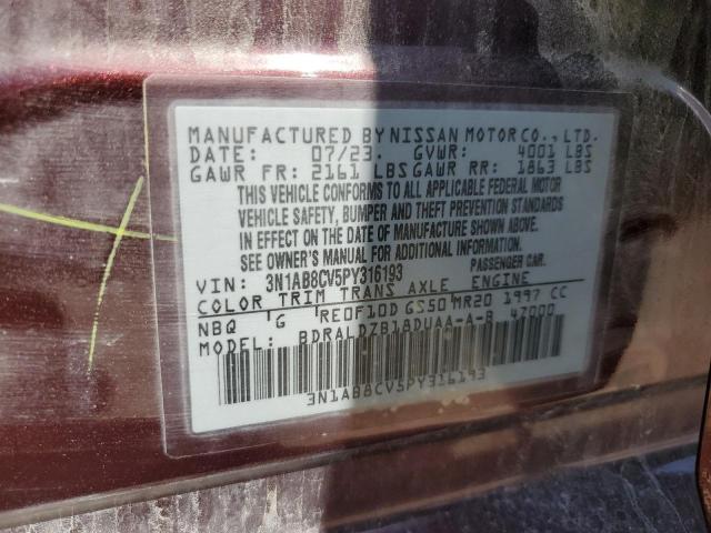 2023 NISSAN SENTRA SV - 3N1AB8CV5PY316193