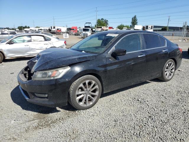 HONDA ACCORD SPO 2013 black  gas 1HGCR2F53DA002537 photo #1