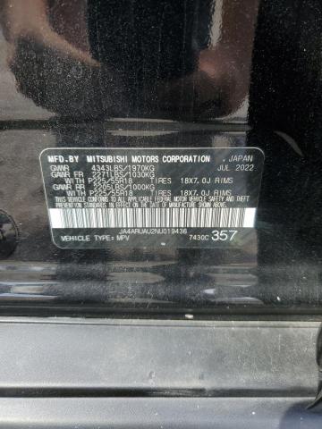 2022 MITSUBISHI OUTLANDER JA4ARUAU2NU019436