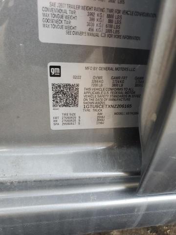 2022 GMC SIERRA LIM 1GTU9CETXNZ206165