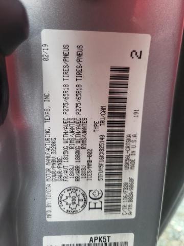 2019 TOYOTA TUNDRA DOU 5TFUY5F16KX825140