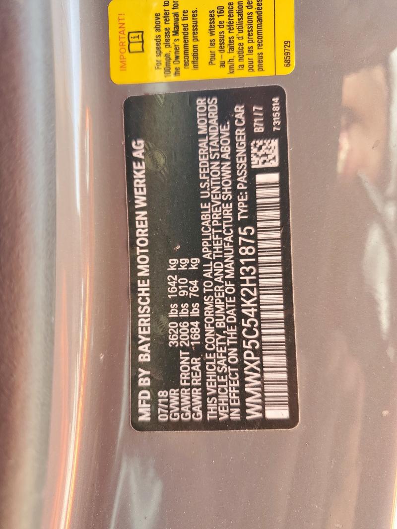 2019 MINI COOPER WMWXP5C54K2H31875