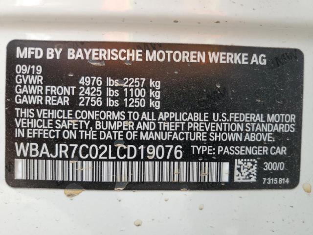 2020 BMW 530 XI WBAJR7C02LCD19076