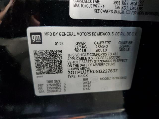 2025 GMC SIERRA K15 3GTPUJEK0SG237637