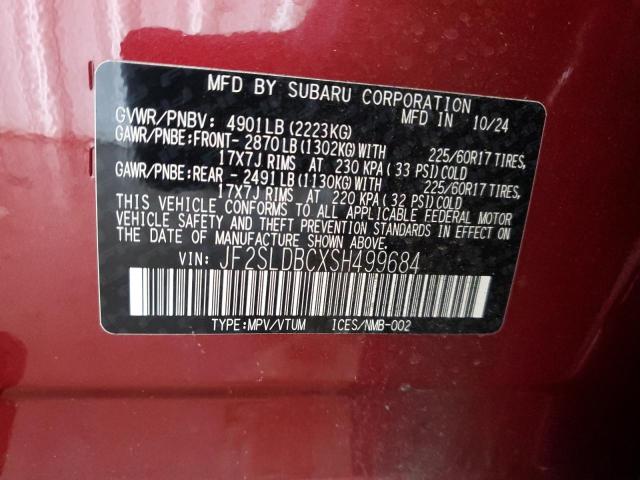 2025 SUBARU FORESTER P JF2SLDBCXSH499684