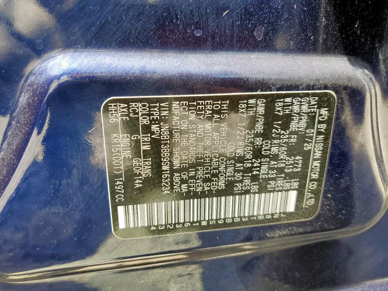 2025 NISSAN ROGUE SV JN8BT3BB9SW163234