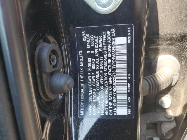 2018 HONDA CIVIC EX SHHFK7H5XJU225718