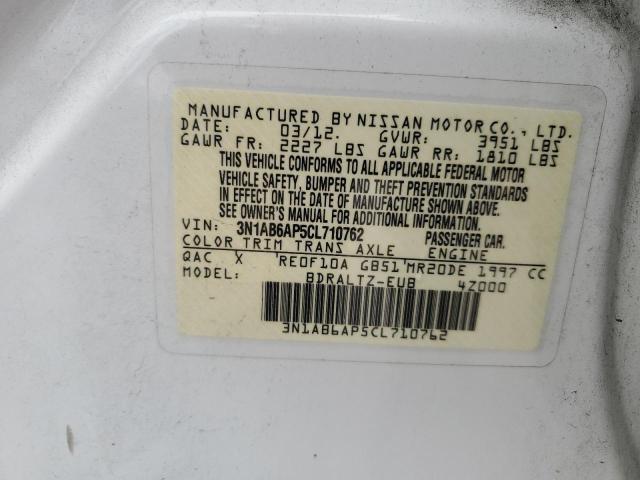 2012 NISSAN SENTRA 2.0 - 3N1AB6AP5CL710762