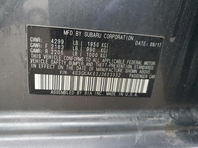 2018 SUBARU IMPREZA SP 4S3GKAK63J3603332