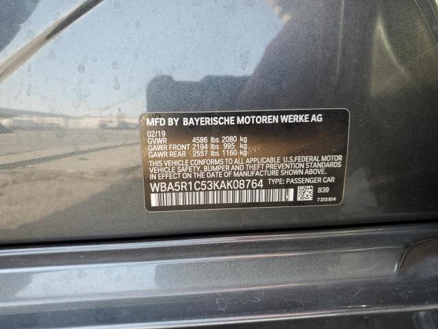 2019 BMW 330I WBA5R1C53KAK08764
