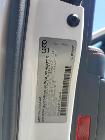 2018 AUDI A4 PREMIUM WAUENAF45JN020074