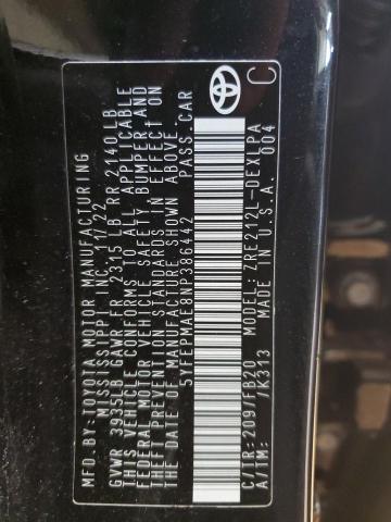 2022 TOYOTA COROLLA LE 5YFEPMAE8NP386442