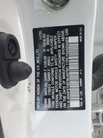 2021 HONDA CIVIC SPOR - SHHFK7H97MU407951