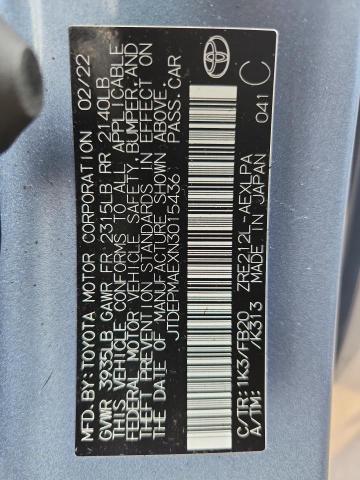 2022 TOYOTA COROLLA LE - JTDEPMAEXN3015436