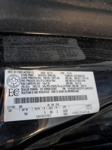 2015 FORD FOCUS SE 1FADP3K27FL245355