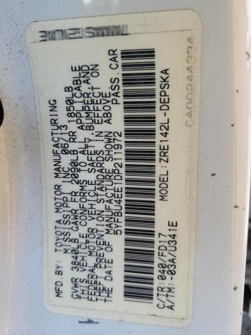 2013 TOYOTA COROLLA BA - 5YFBU4EE1DP211972