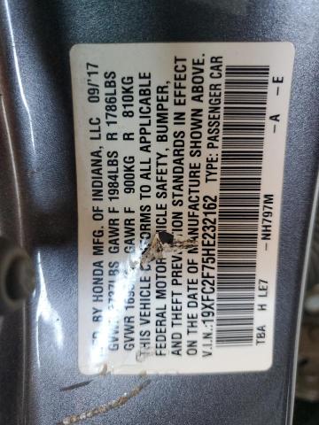 2017 HONDA CIVIC EX 19XFC2F75HE232162