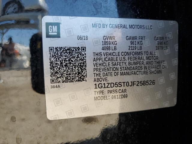 2018 CHEVROLET MALIBU LT 1G1ZD5ST0JF258526