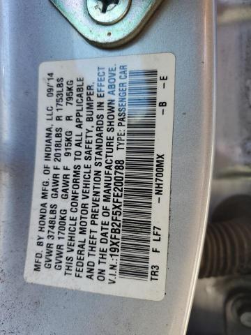 2015 HONDA CIVIC LX 19XFB2F5XFE200788