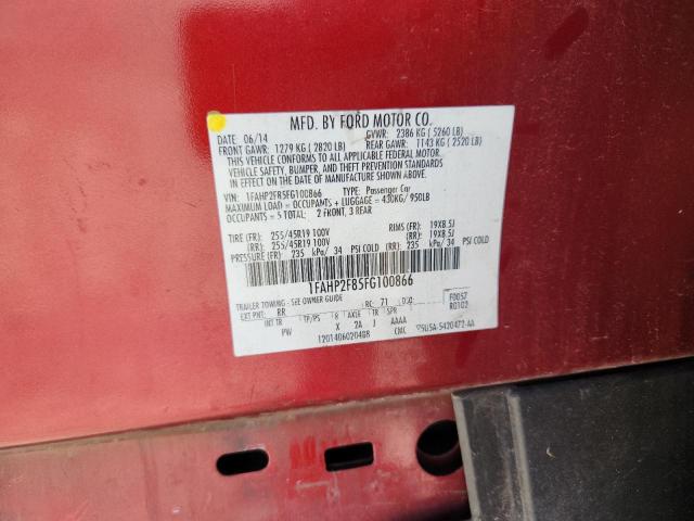 2015 FORD TAURUS LIM 1FAHP2F85FG100866