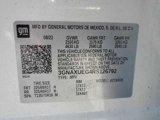 2024 CHEVROLET EQUINOX LT - 3GNAXUEG4RS126792