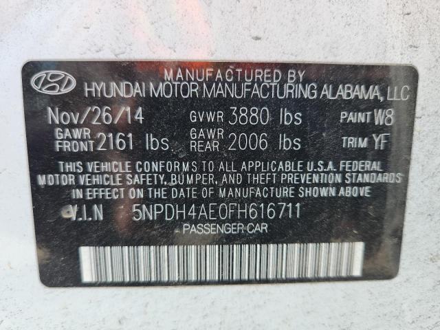 2015 HYUNDAI ELANTRA SE - 5NPDH4AE0FH616711