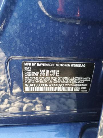 2022 BMW 530 XI WBA13BJ03NWX44893